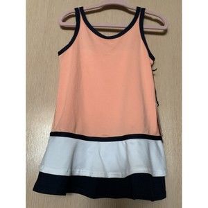 Baby Girl Tail Tennis Dress sz 3T fits 2T Papaya White Navy Cami Tank Girls NWT